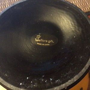 Amber glass leaf vases